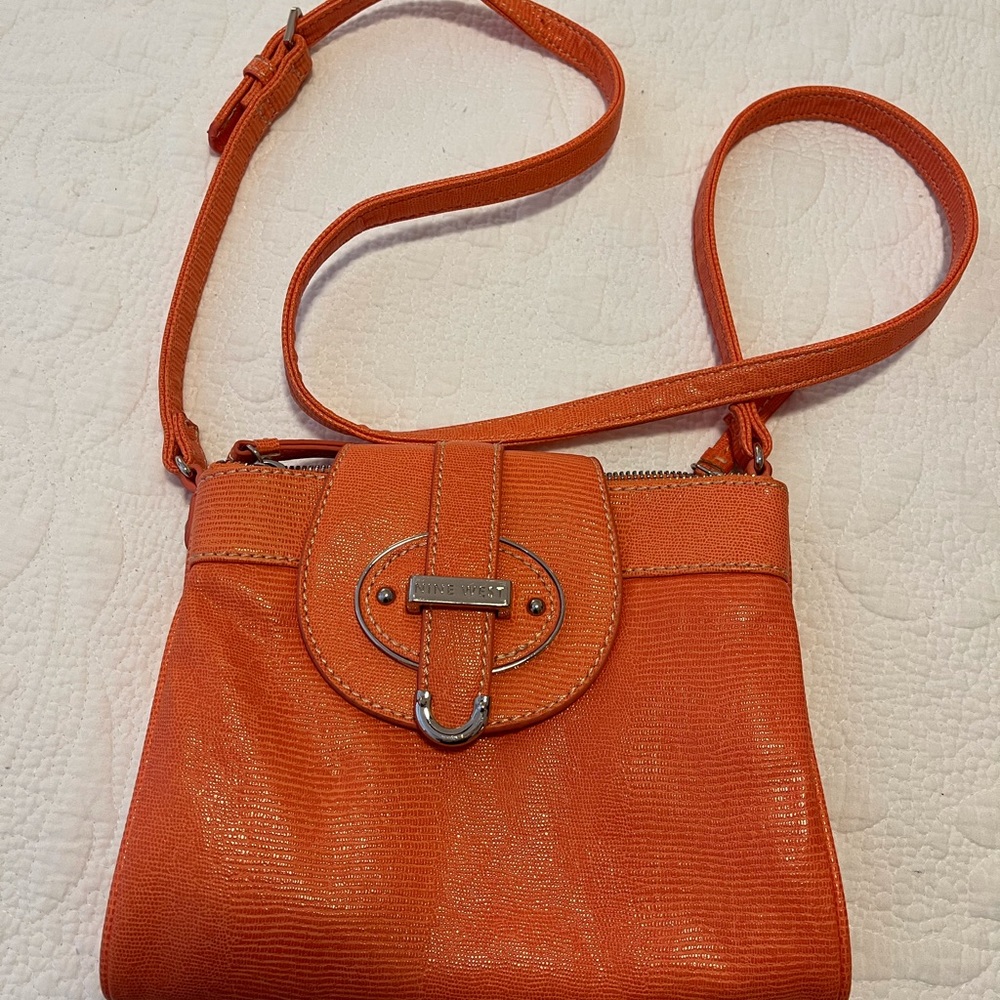 Nine West orange cross body bag